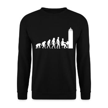 Cadeau d'orgue d'organiste - Sweat-shirt Unisexe - noir - Devant - Alina (178cm) & Michal (187cm)