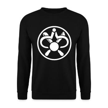 Marque de guilde de tourneur sur bois - Sweat-shirt Unisexe - noir - Devant - Alina (178cm) & Michal (187cm)