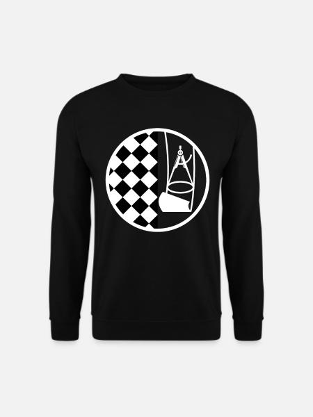 Bodenleger Zunftzeichen - Unisex Pullover - Schwarz