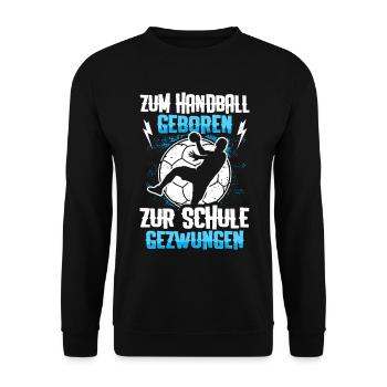 Handball Sport Handballer Handball player gift - Unisex Sweatshirt - black - Front - Alina (178cm) & Michal (187cm)