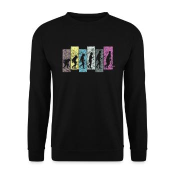Field Hockey Evolution - Unisex Sweatshirt - black - Front - Alina (178cm) & Michal (187cm)
