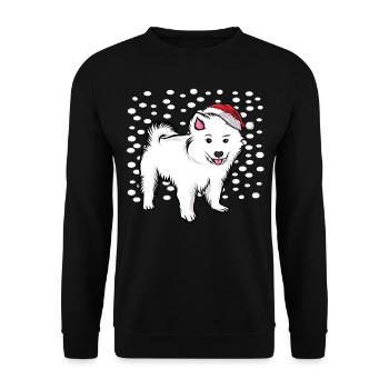 Christmas Dog Dog Four-legged friend Gift idea - Unisex Sweatshirt - black - Front - Alina (178cm) & Michal (187cm)