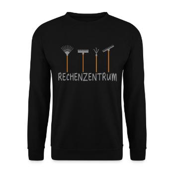 Rechenzentrum Informatik Garten Rechen Gärtner - Unisex Pullover - Schwarz - Vorne - Alina (178cm) & Michal (187cm)