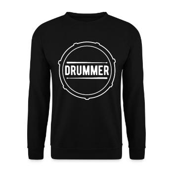 Drummer Drums Drummer Gift - Unisex Sweatshirt - black - Front - Alina (178cm) & Michal (187cm)