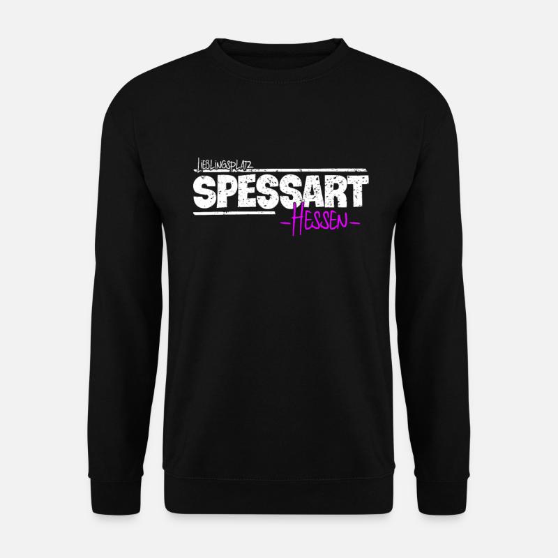 Spessart mein Lieblingsplatz in Hessen - Unisex Pullover - Schwarz