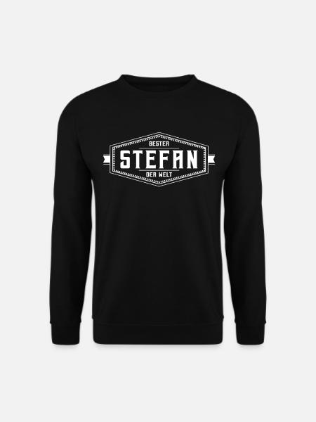 Stefan Männer Geschenk - Unisex Pullover - Schwarz