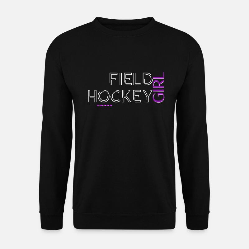 Feldhockey Spielerin Text Design - Unisex Pullover - Schwarz