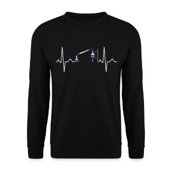 Idée cadeau chimiste chimiste chimiste - Sweat-shirt Unisexe - noir - Devant - Alina (178cm) & Michal (187cm)