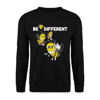 Abeilles miel Abeilles Abeilles - Sweat-shirt Unisexe - noir - Devant - Alina (178cm) & Michal (187cm)