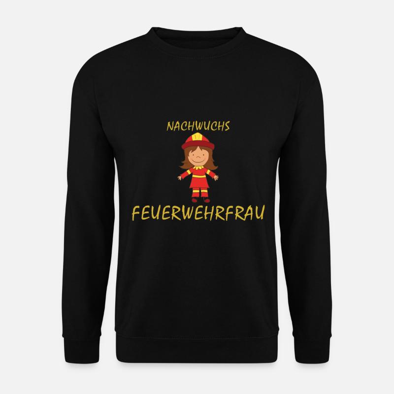 Young firefighter - Unisex Sweatshirt - black