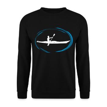 Kayak canoë-kayak kayak kayak cadeau de canoë-kayak - Sweat-shirt Unisexe - noir - Devant - Alina (178cm) & Michal (187cm)