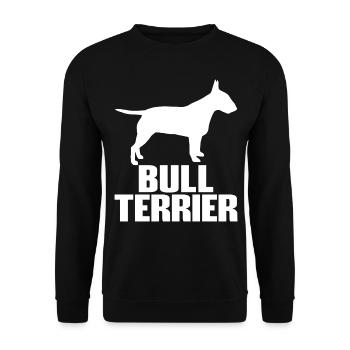Bullterrier Bull Race de chien race - Sweat-shirt Unisexe - noir - Devant - Alina (178cm) & Michal (187cm)