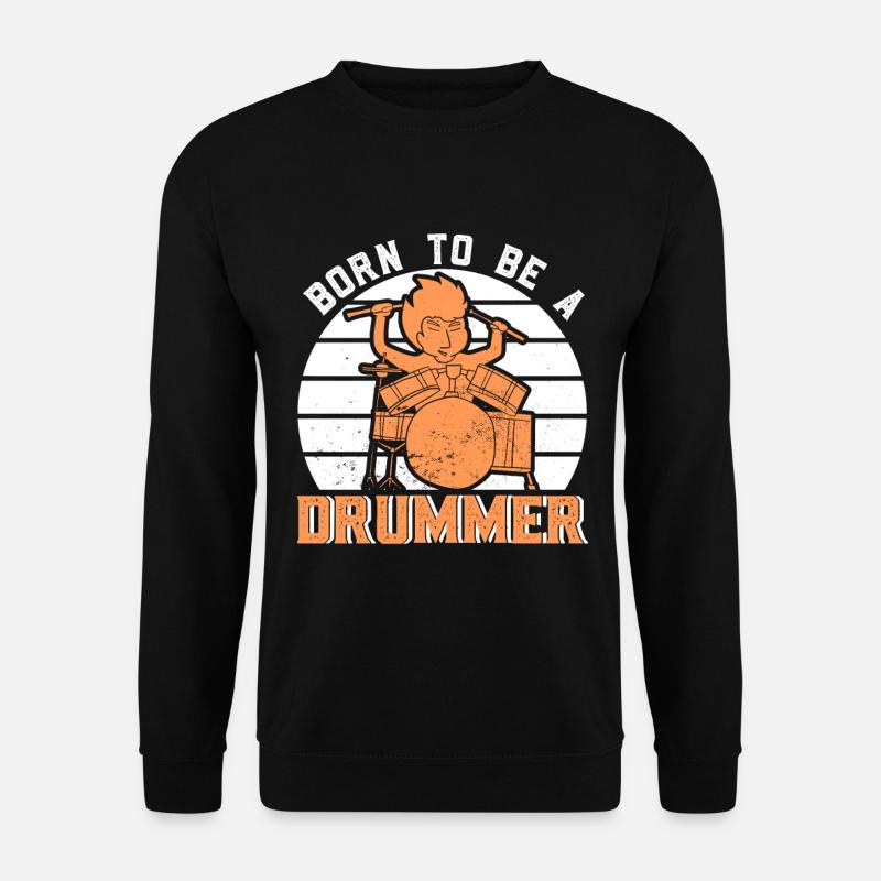Percussion batteur batteur - Sweat-shirt Unisexe - noir