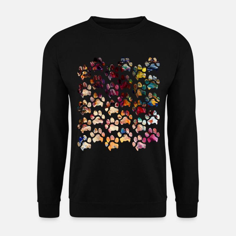 Paw prints dog paws paws dogs - Unisex Sweatshirt - black