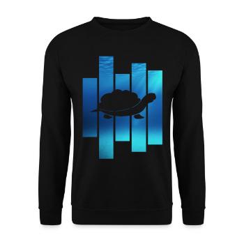 Turtle Turtle - Unisex Sweatshirt - black - Front - Alina (178cm) & Michal (187cm)