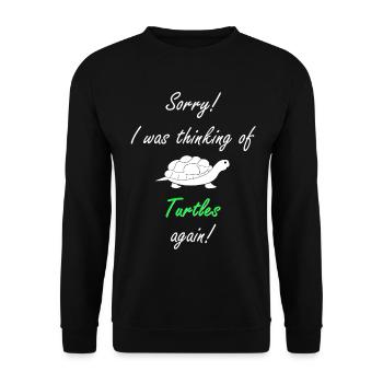 Turtle Turtle - Unisex Sweatshirt - black - Front - Alina (178cm) & Michal (187cm)