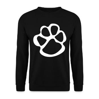 Paw prints dog paws paws dogs - Unisex Sweatshirt - black - Front - Alina (178cm) & Michal (187cm)