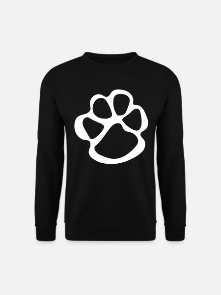 Pfotenabdrücke Hundepfote Pfoten Hund Hunde - Unisex Pullover - Schwarz