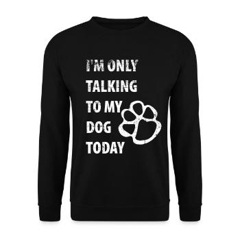 Paw prints dog paws paws dogs - Unisex Sweatshirt - black - Front - Alina (178cm) & Michal (187cm)