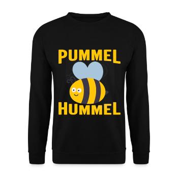 Pummel Hummel - Unisex Pullover - Schwarz - Vorne - Alina (178cm) & Michal (187cm)