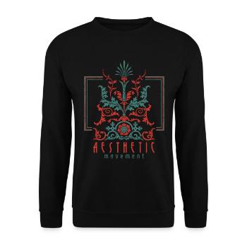 Art Nouveau, Arts & Crafts Vintage-1900 - Unisex Sweatshirt - black - Front - Alina (178cm) & Michal (187cm)