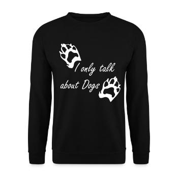 Paw prints dog paws paws dogs - Unisex Sweatshirt - black - Front - Alina (178cm) & Michal (187cm)