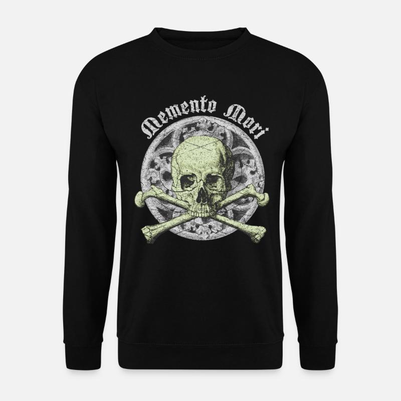Skull Totenkopf gothic Memento-Mori Schädel - Unisex Pullover - Schwarz