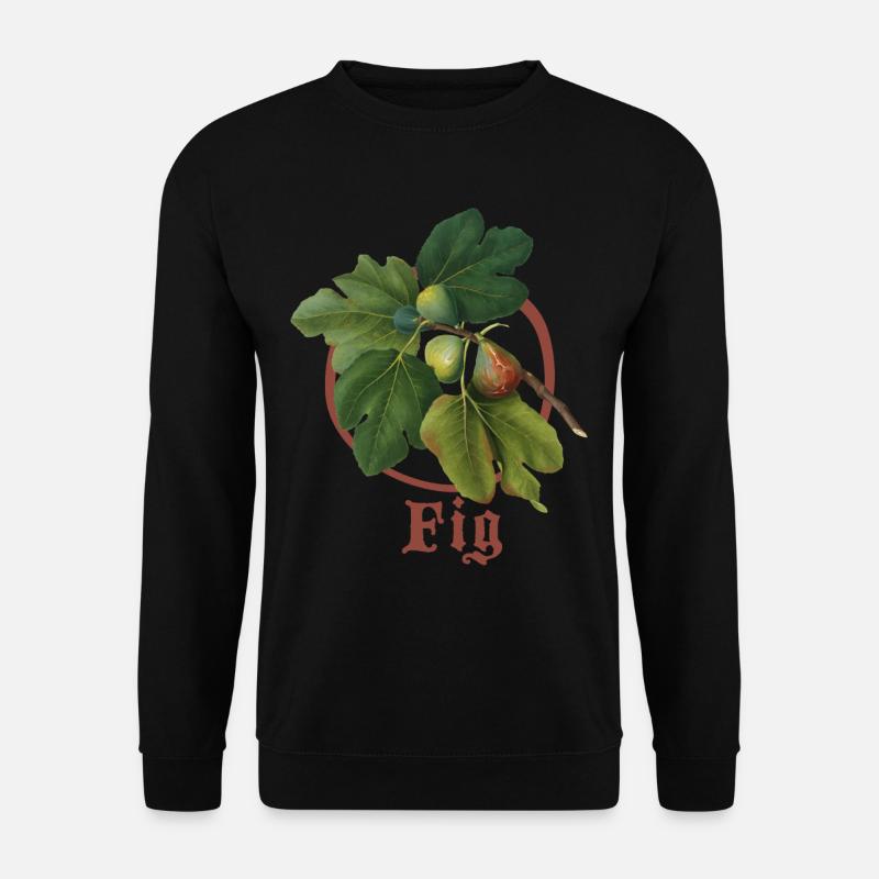 Feigen, vintage Illustration - Unisex Pullover - Schwarz