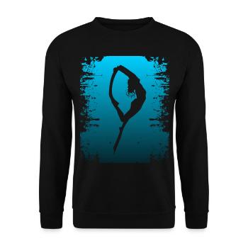 Plongeur plongeur plongée d’apnée - Sweat-shirt Unisexe - noir - Devant - Alina (178cm) & Michal (187cm)