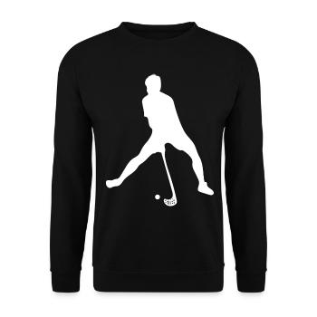Floorball - Unisex Pullover - Schwarz - Vorne - Alina (178cm) & Michal (187cm)