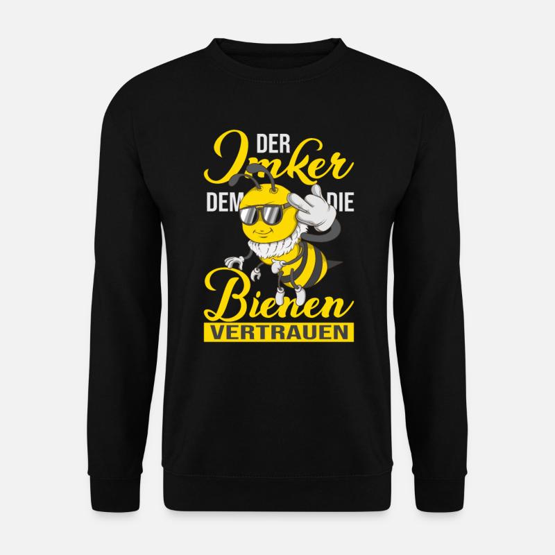 Imker dem die Bienen vertrauen Nektar Bienen Fan - Unisex Pullover - Schwarz