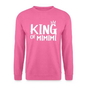 King of Mimimi Statment Krone Sarkastischer König - Unisex Pullover - Pink - Vorne