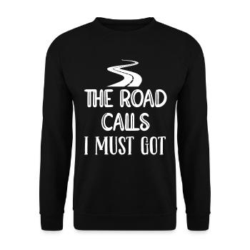 Asphalt builder road builder - Unisex Sweatshirt - black - Front - Alina (178cm) & Michal (187cm)