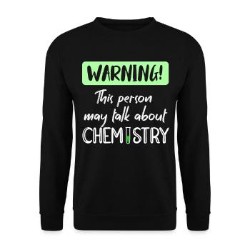 Chimistes - Sweat-shirt Unisexe - noir - Devant - Alina (178cm) & Michal (187cm)