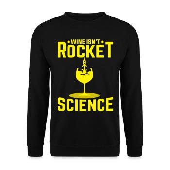 Wine Rocket Science - Unisex Pullover - Schwarz - Vorne - Alina (178cm) & Michal (187cm)
