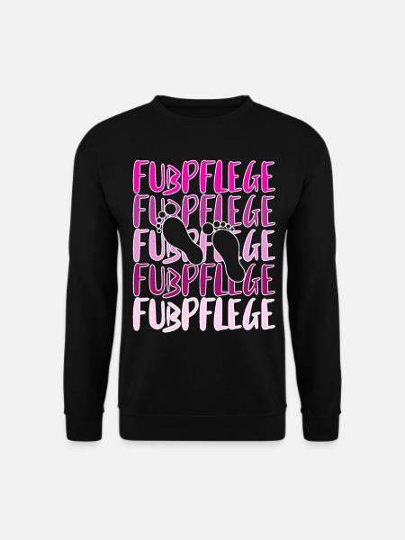Fußpflege Pediküre Podologe Nagelstudio Geschenk - Unisex Pullover - Schwarz