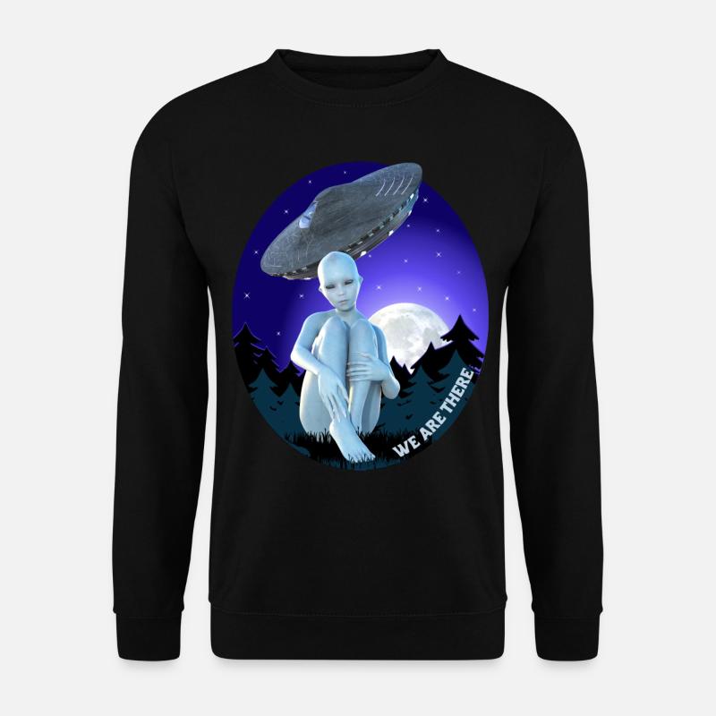 Alien, We Are Here - Unisex Sweatshirt - black