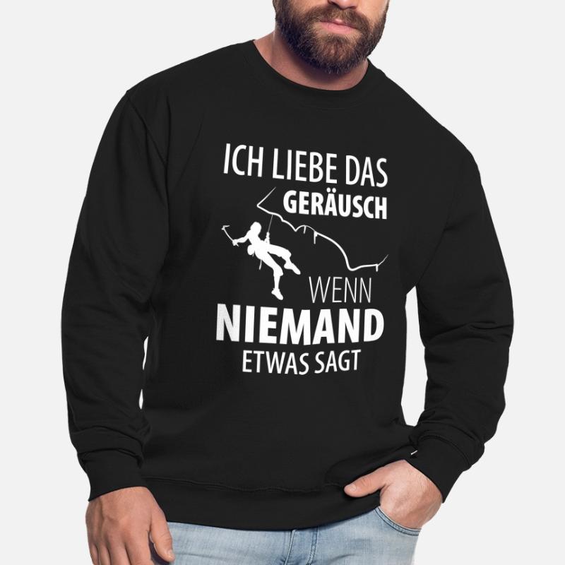 Eisklettern Eiskletterer Eispickel Unisex Pullover