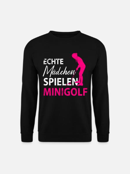 MINIGOLF MINIGOLFER MINIGOLFERIN - Unisex Pullover - Schwarz