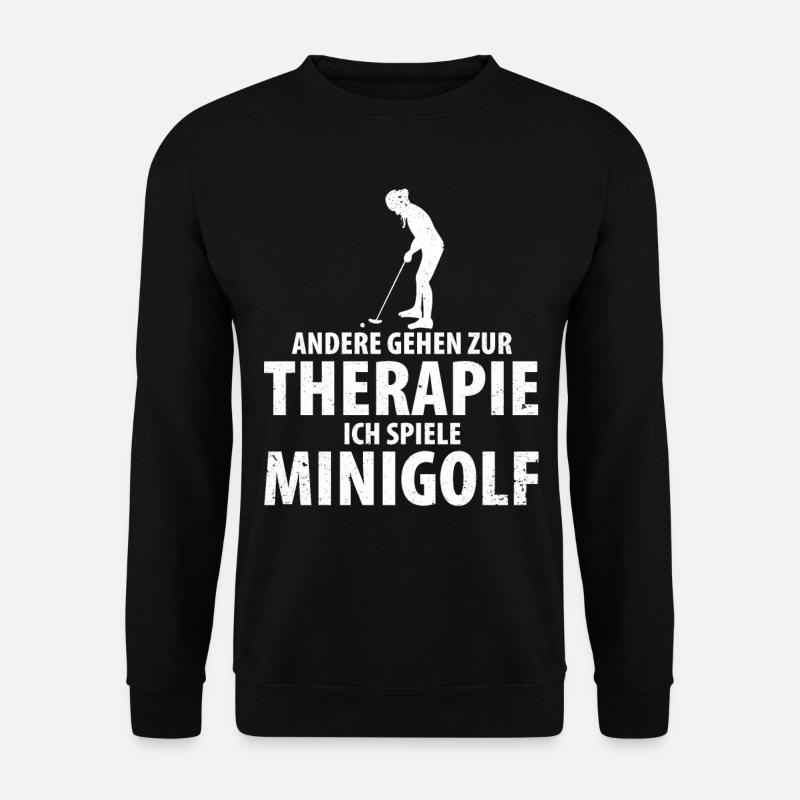 MINIGOLF MINIGOLFER MINIGOLFERIN - Unisex Pullover - Schwarz