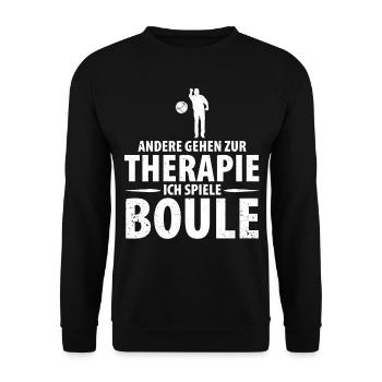 Boule Petanque Boccia Boules - Unisex Pullover - Schwarz - Vorne - Alina (178cm) & Michal (187cm)