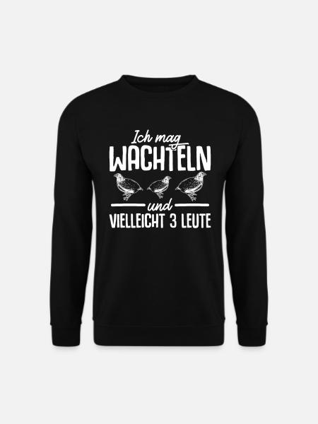 Wachteln Ziervogel Wachtelzüchter Wachtel Geschenk - Unisex Pullover - Schwarz