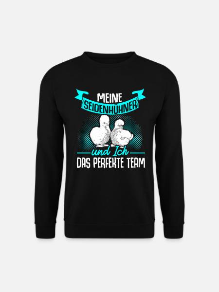 Seidenhühner Huhn Hühner Seidenhuhn Geschenk - Unisex Pullover - Schwarz