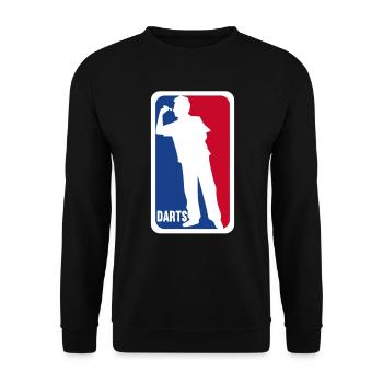 Darts Darts Darts Player Bullseye Dartboard - Unisex Sweatshirt - black - Front - Alina (178cm) & Michal (187cm)
