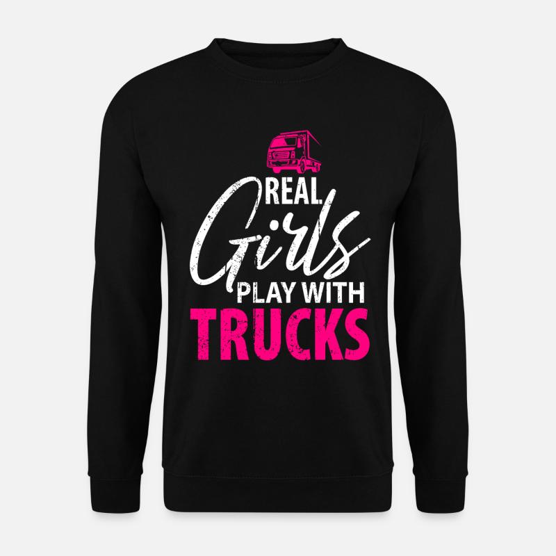 Fernfahrer LKW Fahrer Berufskraftfahrer - Unisex Pullover - Schwarz