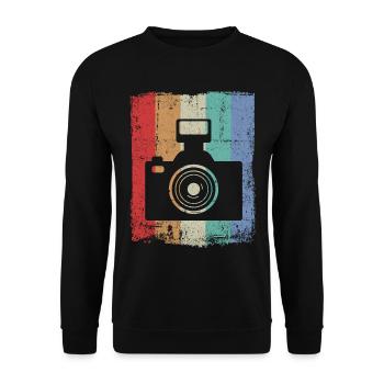 Photographie photographique Photographe photographe photographe - Sweat-shirt Unisexe - noir - Devant - Alina (178cm) & Michal (187cm)