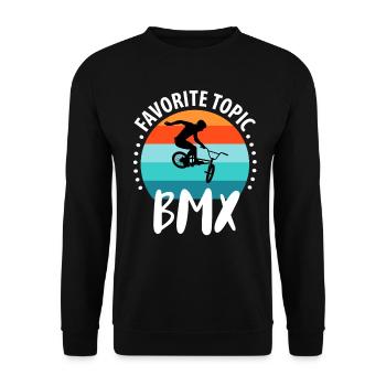 BMX - Sweat-shirt Unisexe - noir - Devant - Alina (178cm) & Michal (187cm)