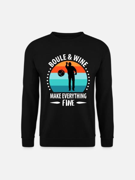 Boule Petanque Boccia Boules - Unisex Sweatshirt - black