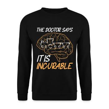 Train train train conducteurs de train - Sweat-shirt Unisexe - noir - Devant - Alina (178cm) & Michal (187cm)