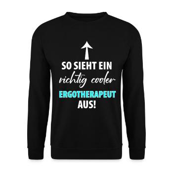 ERGOTHERAPEUT ERGOTHERAPIE - Unisex Pullover - Schwarz - Vorne - Alina (178cm) & Michal (187cm)